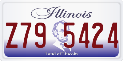 IL license plate Z795424