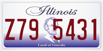 IL license plate Z795431