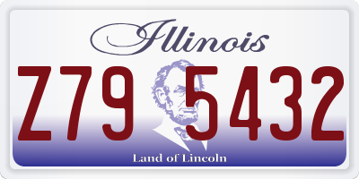 IL license plate Z795432