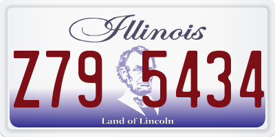 IL license plate Z795434