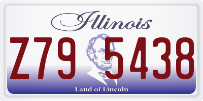 IL license plate Z795438