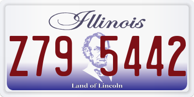 IL license plate Z795442