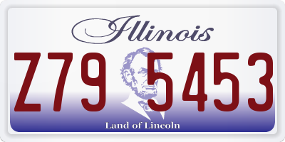 IL license plate Z795453