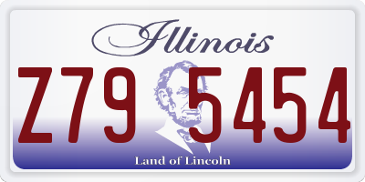 IL license plate Z795454