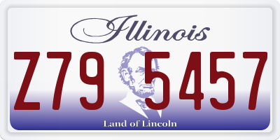 IL license plate Z795457