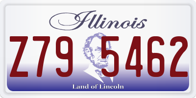 IL license plate Z795462