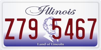 IL license plate Z795467