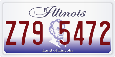 IL license plate Z795472