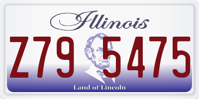 IL license plate Z795475
