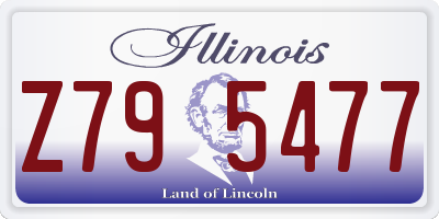 IL license plate Z795477