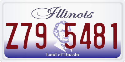IL license plate Z795481