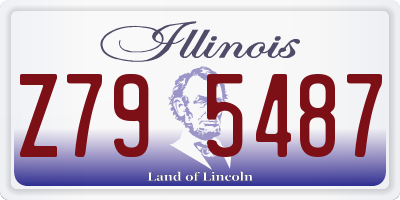 IL license plate Z795487