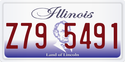 IL license plate Z795491