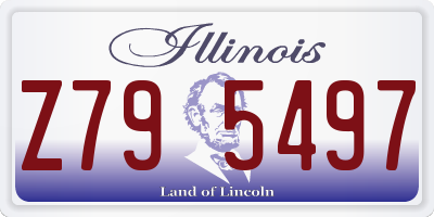 IL license plate Z795497