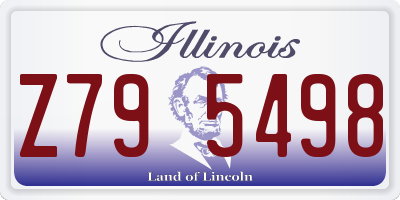 IL license plate Z795498