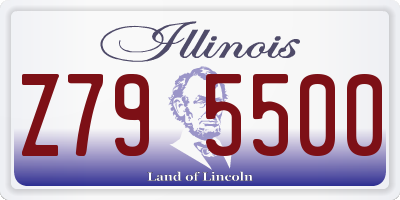 IL license plate Z795500
