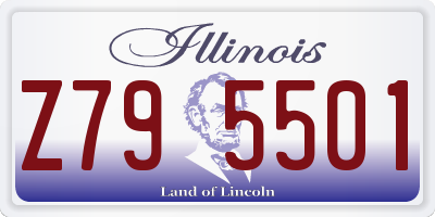 IL license plate Z795501