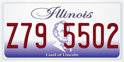 IL license plate Z795502