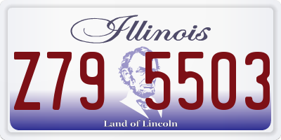 IL license plate Z795503