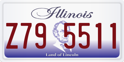 IL license plate Z795511