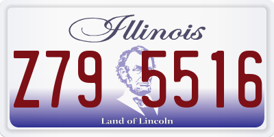 IL license plate Z795516