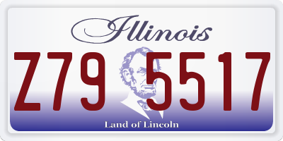 IL license plate Z795517
