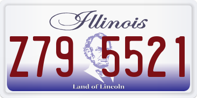 IL license plate Z795521