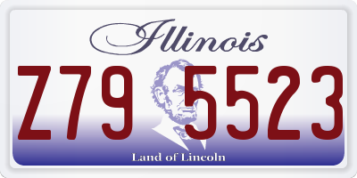 IL license plate Z795523