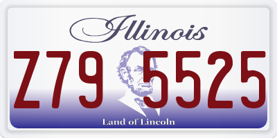 IL license plate Z795525
