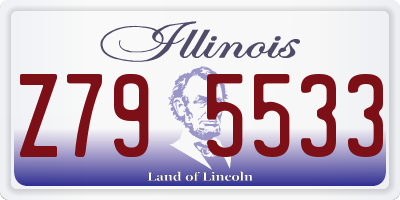 IL license plate Z795533
