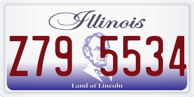 IL license plate Z795534