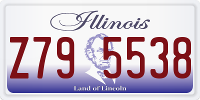 IL license plate Z795538