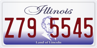 IL license plate Z795545