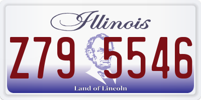 IL license plate Z795546
