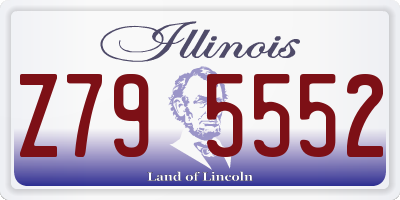 IL license plate Z795552