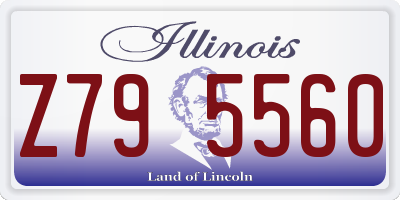 IL license plate Z795560