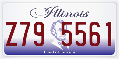 IL license plate Z795561