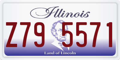 IL license plate Z795571