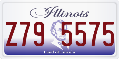 IL license plate Z795575