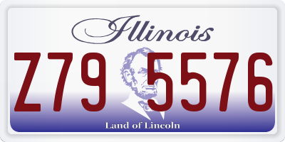 IL license plate Z795576