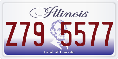 IL license plate Z795577