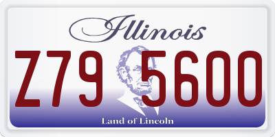 IL license plate Z795600