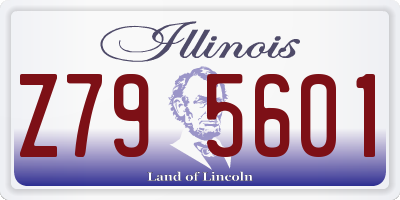 IL license plate Z795601