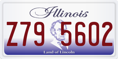 IL license plate Z795602