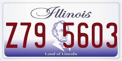IL license plate Z795603
