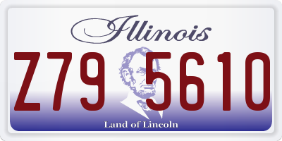 IL license plate Z795610