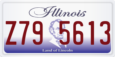 IL license plate Z795613