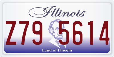 IL license plate Z795614