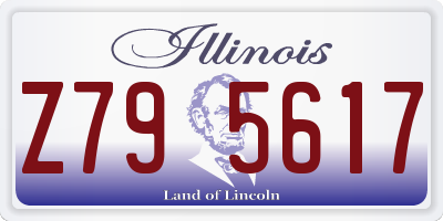 IL license plate Z795617