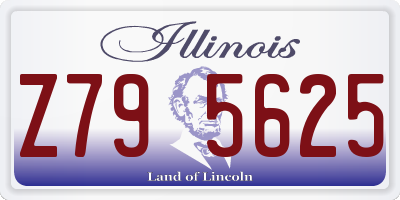 IL license plate Z795625